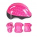 Роликовые коньки Maya 34-37 (M) НАБОР (роликовые коньки, защита, шлем) , розовый
