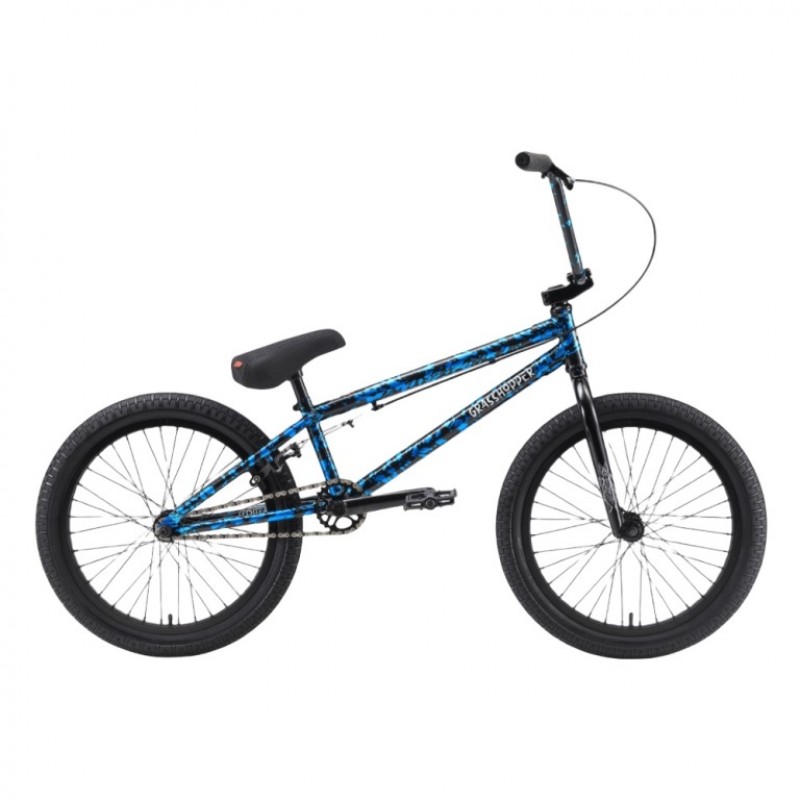 Велосипед трюкавой 20 TT Grasshoper сине-чёрный 2022
