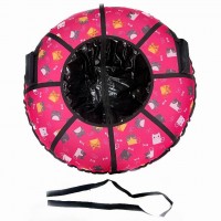 Тюбинг  CH-105-ГЛАМУР-Кошки розовые в чёрном 2022,1/10 ,цена с камерой д=105см new