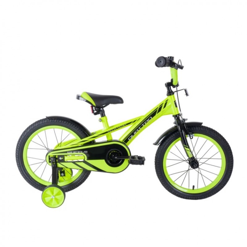 Велосипед 12  TT Quattro неоновый зелёный, 2023