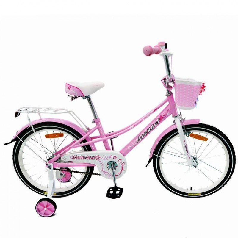 Велосипед 20  AVENGER LITTLE STAR, розовый/белый