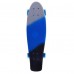 Скейтборд  ТТ Tricolor 27 1/6 TSL-402M пластик grey/blue