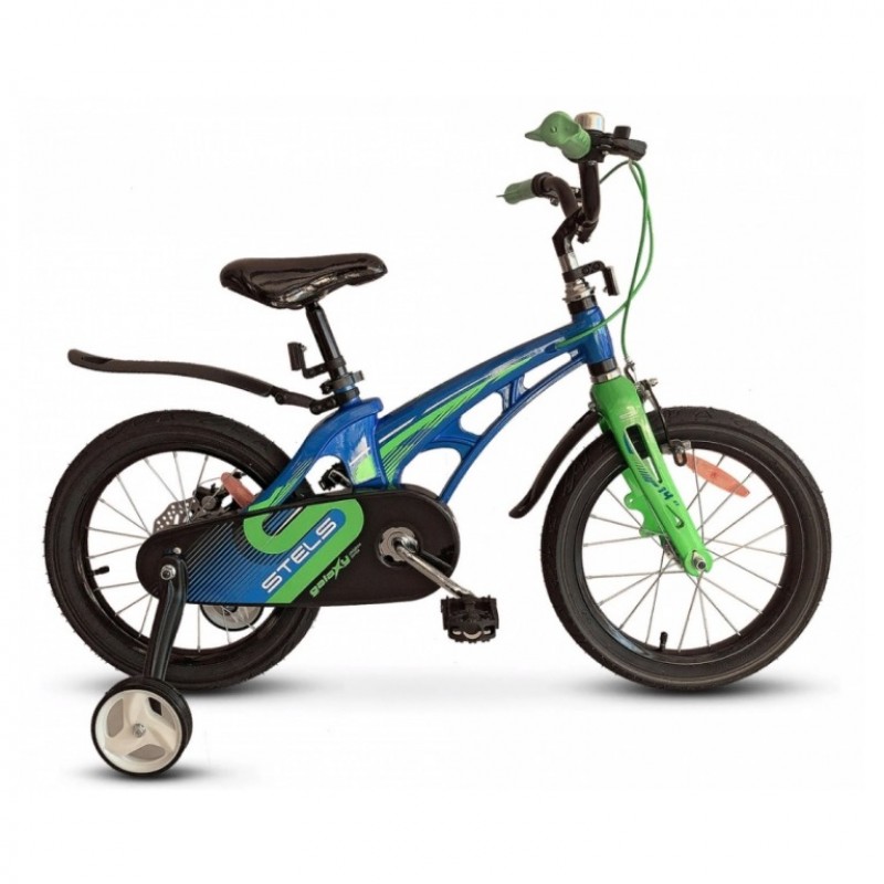 Велосипед 14  Stels  Galaxy V010 синий/зелёный 2021