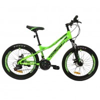 Велосипед 24 Roush 24MD220-3 зелёный матовый