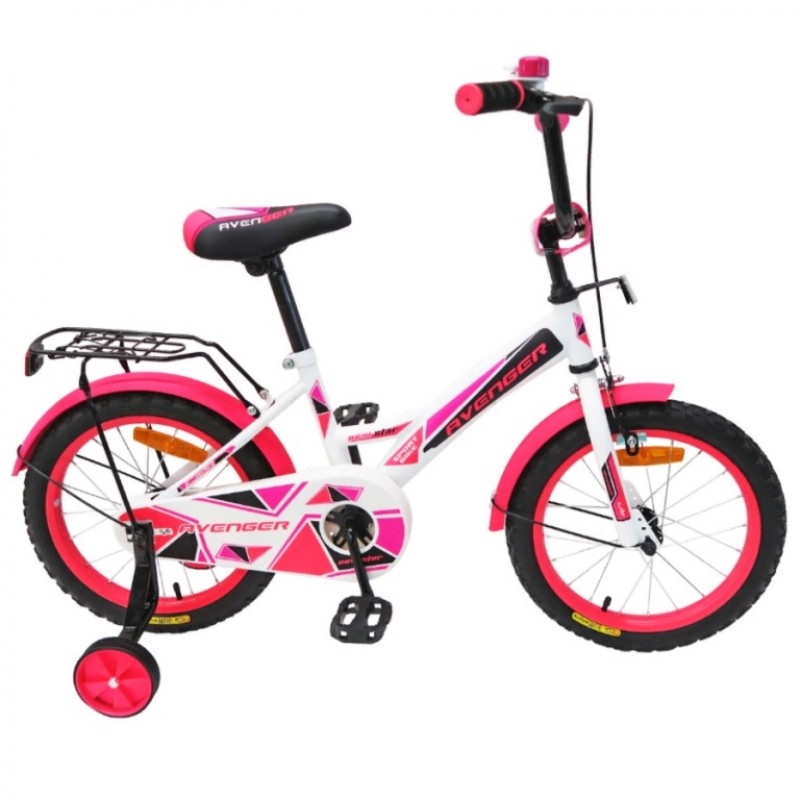 Велосипед 20  AVENGER NEW STAR, белый/розовый
