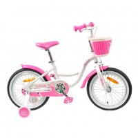 Велосипед 20 TT Merlin белый/розовый (АЛЮМИНИЙ-облегчённая рама)