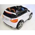 Электромобиль детский BMW 36506 белый, кож. сал. 12в р-у открыв. дверь колеса резин.