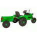 Детский электромобиль трактор TR 99,  50362 с прицепом зеленый (Р)