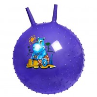 Мяч пластизоль рисунок в асс. ёжик с рогами 55см, фиолетовый 5495-9-5