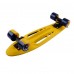Скейтборд  ТТ  Shark 22  blue/yellow 1/4 TSL-405M пластик