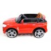 Электромобиль детский BMW 36507 красный, кож. сал. 12в р-у откр.дв  кол.рез