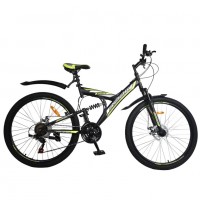 Велосипед 26  Rook TS260D, чёрный/жёлтый  TS260D--BK/YW