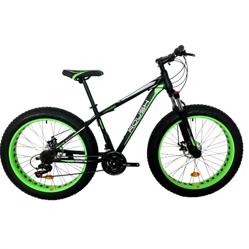 Велосипед 26 Fat bike Roush 26FMD250-1 зелёный матовый