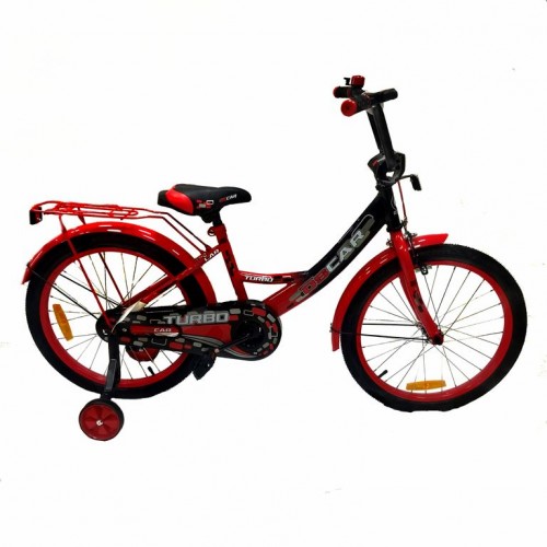 Велосипед 18 OSCAR TURBO Black-Red (черный/красный) 2021   АКЦИЯ!!!