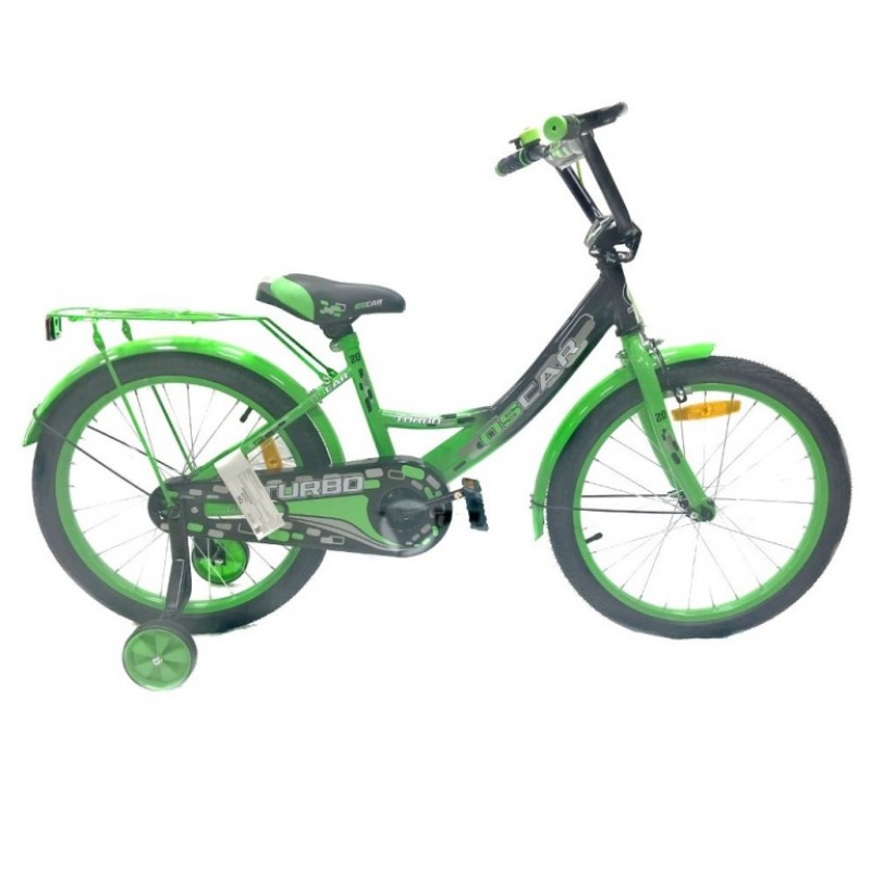 Велосипед 20 OSCAR TURBO Black-GREEN (черный/зеленый)  АКЦИЯ!!! 2021