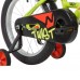 Велосипед 16 Novatrack Twist зеленый, тормоз нож, крылья корот, полная защ.цепи