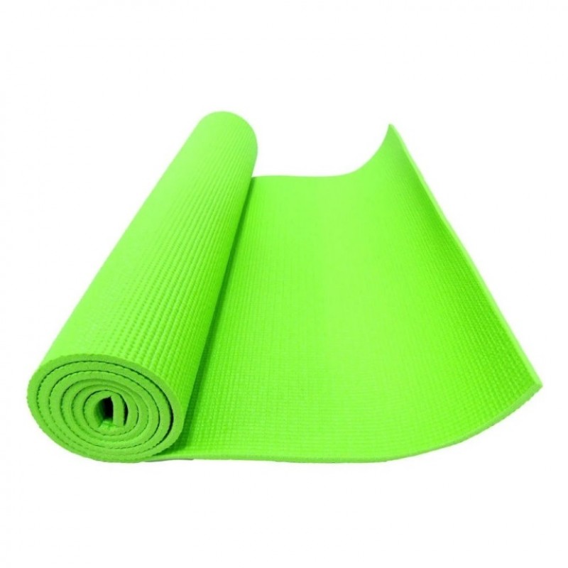 Коврик для фитнеса (йога) зеленый 4мм