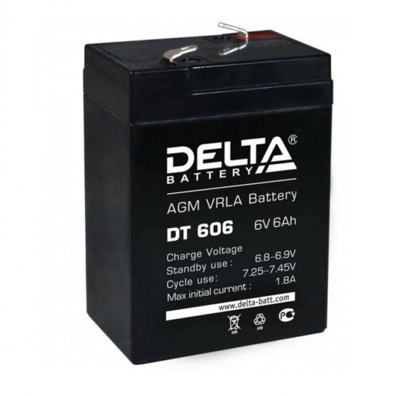 Аккумулятор 6V-6AH 606 DT Delta