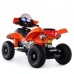 Электроквадроцикл детский 37689 НАДУВНЫЕ колеса оранжевый