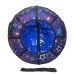 Тюбинг  CH- 75-ГЛАМУР-Звёзды фиолетовый,1/10 с мягкими ручками,с замком,со светоотражателями,цена с камерой д=75см new