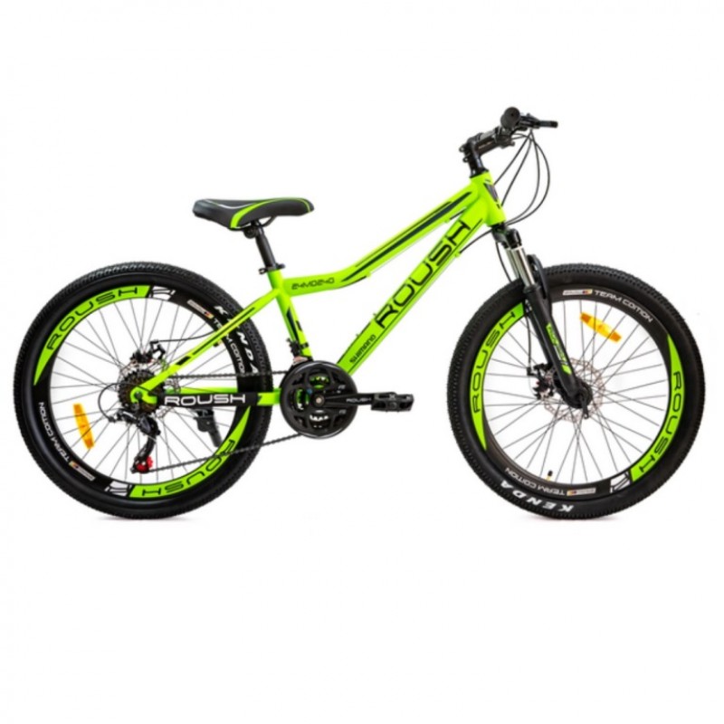 Велосипед 24 Roush 24MD240-3 зелёный матовый