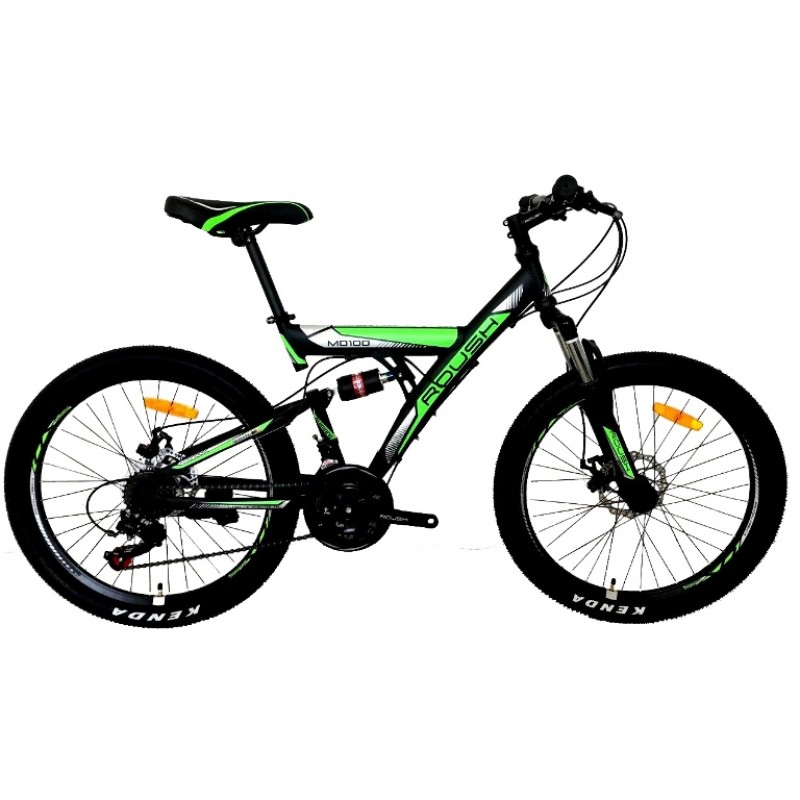 Велосипед 24 Roush 24MD100-3 зелёный матовый  АКЦИЯ!!!