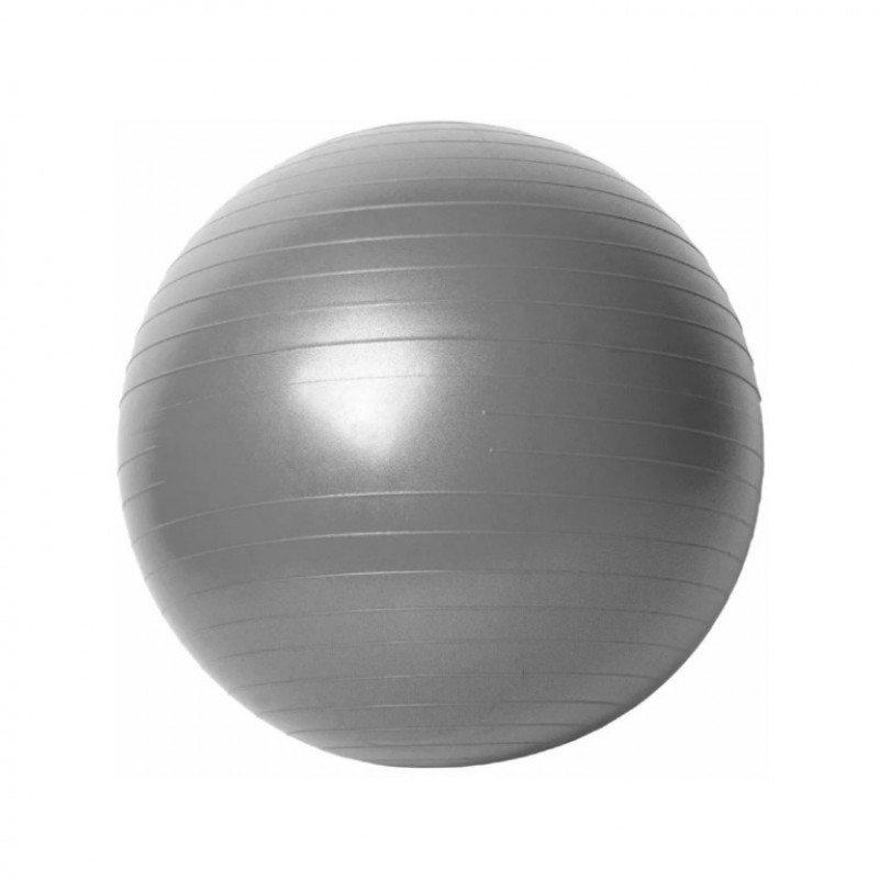 Мяч  гимнастический, пластизоль 45см,серый, 25619-56с